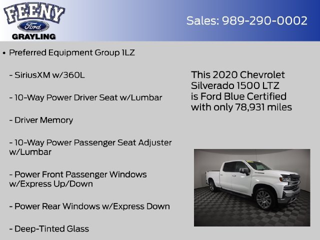 Used 2020 Chevrolet Silverado 1500 LTZ w/ LTZ Premium Package AWD/4WD image 9