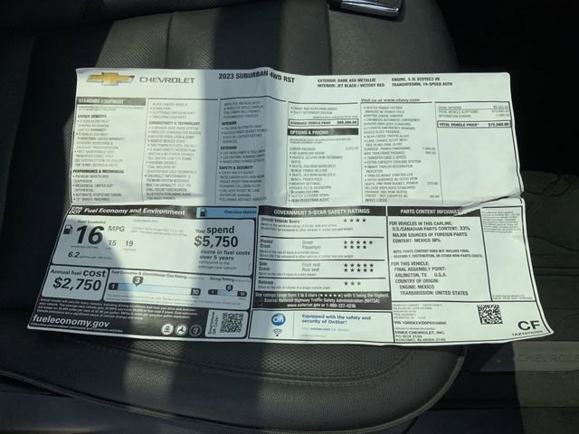 Used 2023 Chevrolet Suburban RST w/ Luxury Package image 18