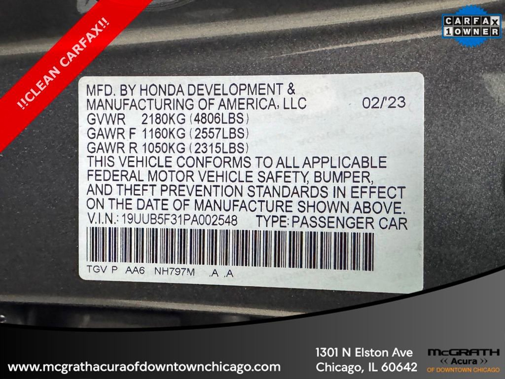 Used 2023 Acura TLX image 11