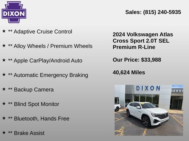 Used 2024 Volkswagen Atlas Cross Sport SEL Premium R-Line AWD/4WD image 4
