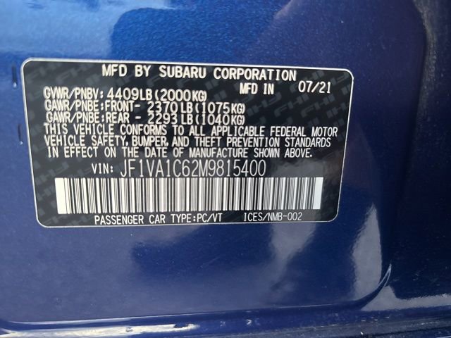 Used 2021 Subaru WRX Premium AWD/4WD image 44
