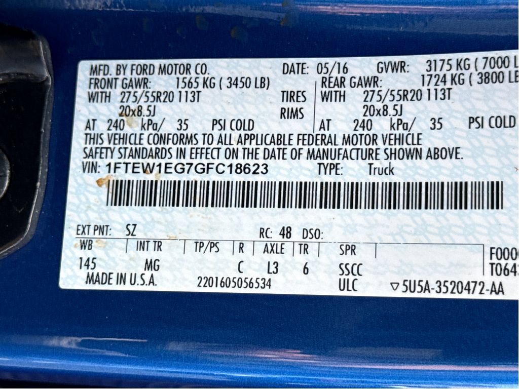 Used 2016 Ford F150 XLT w/ Equipment Group 302A Luxury AWD/4WD image 24