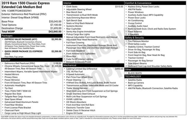 Used 2019 RAM 1500 Express w/ Express Value Package AWD/4WD image 3