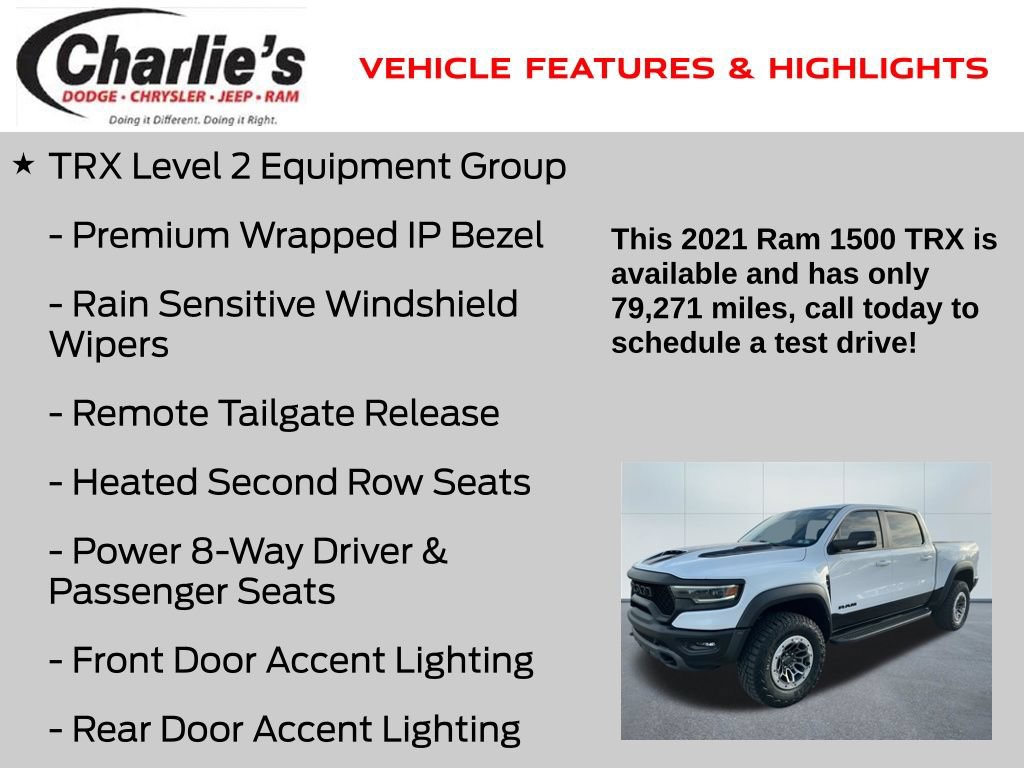 Used 2021 RAM 1500 TRX w/ TRX Level 2 Equipment Group AWD/4WD image 12
