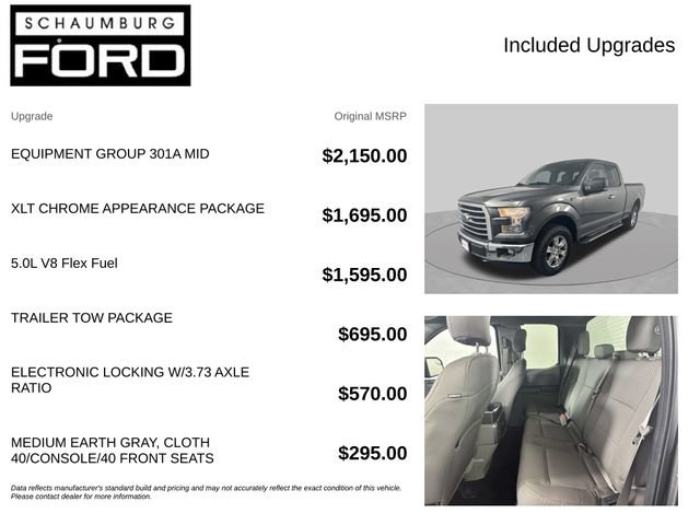 Used 2015 Ford F150 XLT w/ Equipment Group 301A Mid AWD/4WD image 4