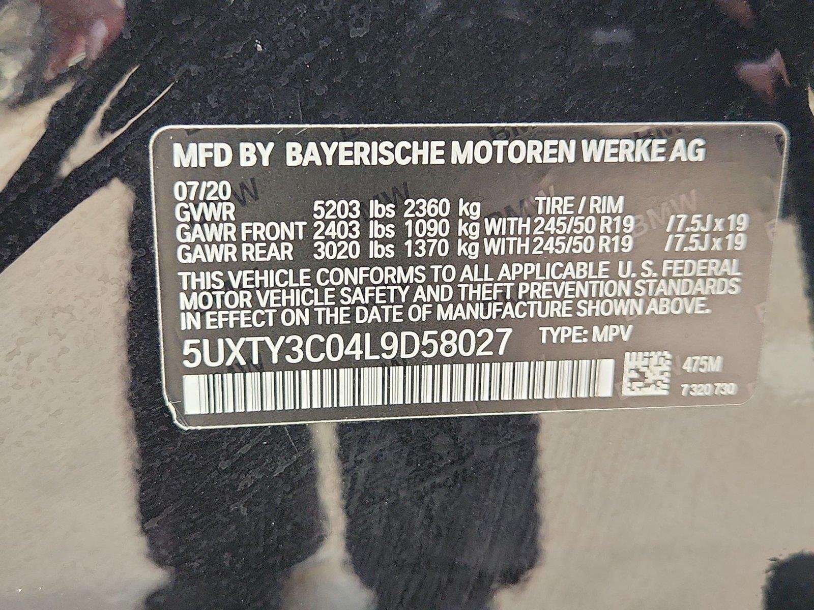 Used 2020 BMW X3 sDrive30i w/ Premium Package RWD image 18