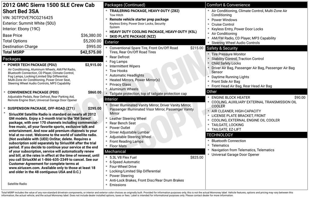 Used 2012 GMC Sierra 1500 SLE w/ Power Tech Package AWD/4WD image 34
