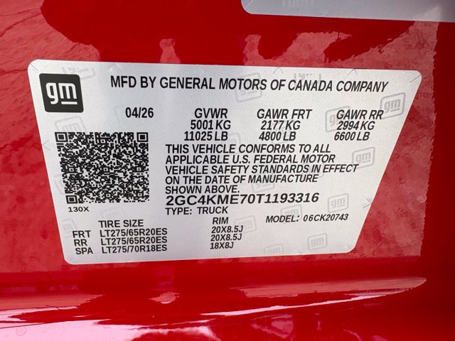 New 2026 Chevrolet Silverado 2500 Custom w/ Custom Convenience Package AWD/4WD image 16