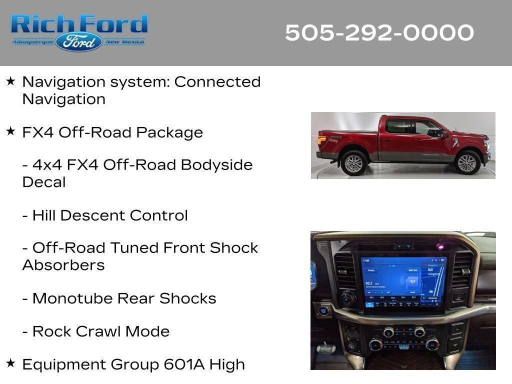 Certified 2025 Ford F150 King Ranch w/ FX4 Off-Road Package AWD/4WD image 43