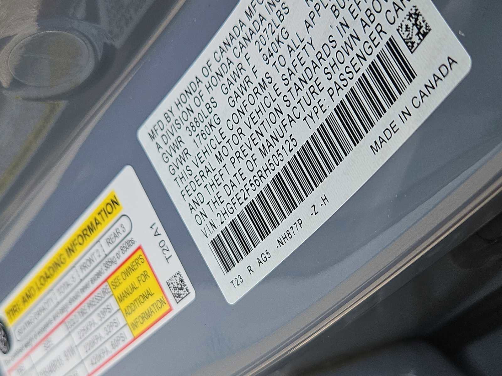 Certified 2024 Honda Civic Sport image 14
