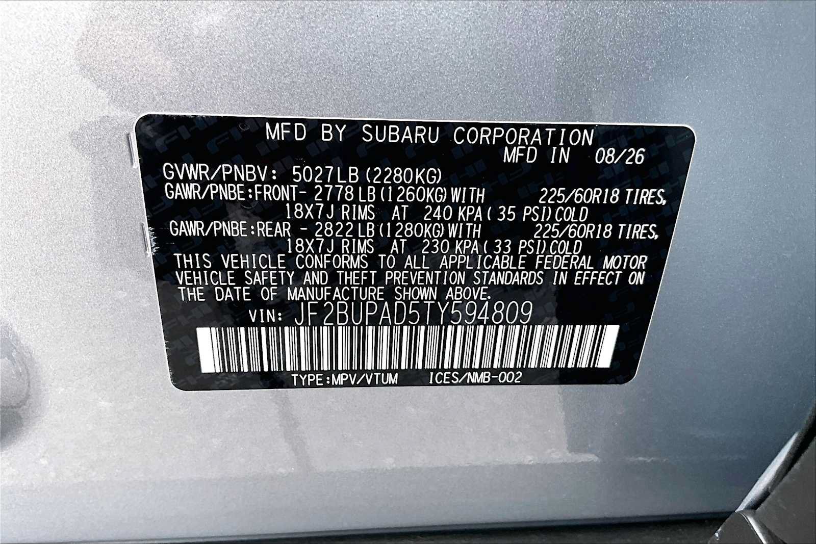 New 2026 Subaru Outback Premium AWD/4WD image 19