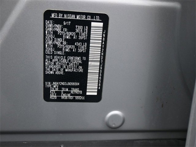 Used 2018 Nissan Armada SL w/ Moonroof Package image 18