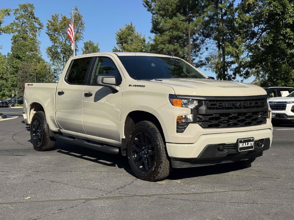 New 2026 Chevrolet Silverado 1500 Custom w/ Turbomax Blackout Package AWD/4WD image 2