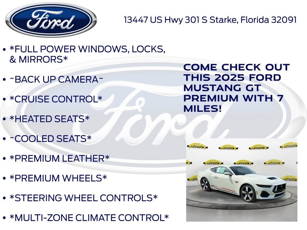 New 2025 Ford Mustang GT Premium w/ 60th Anniversary Package image 10