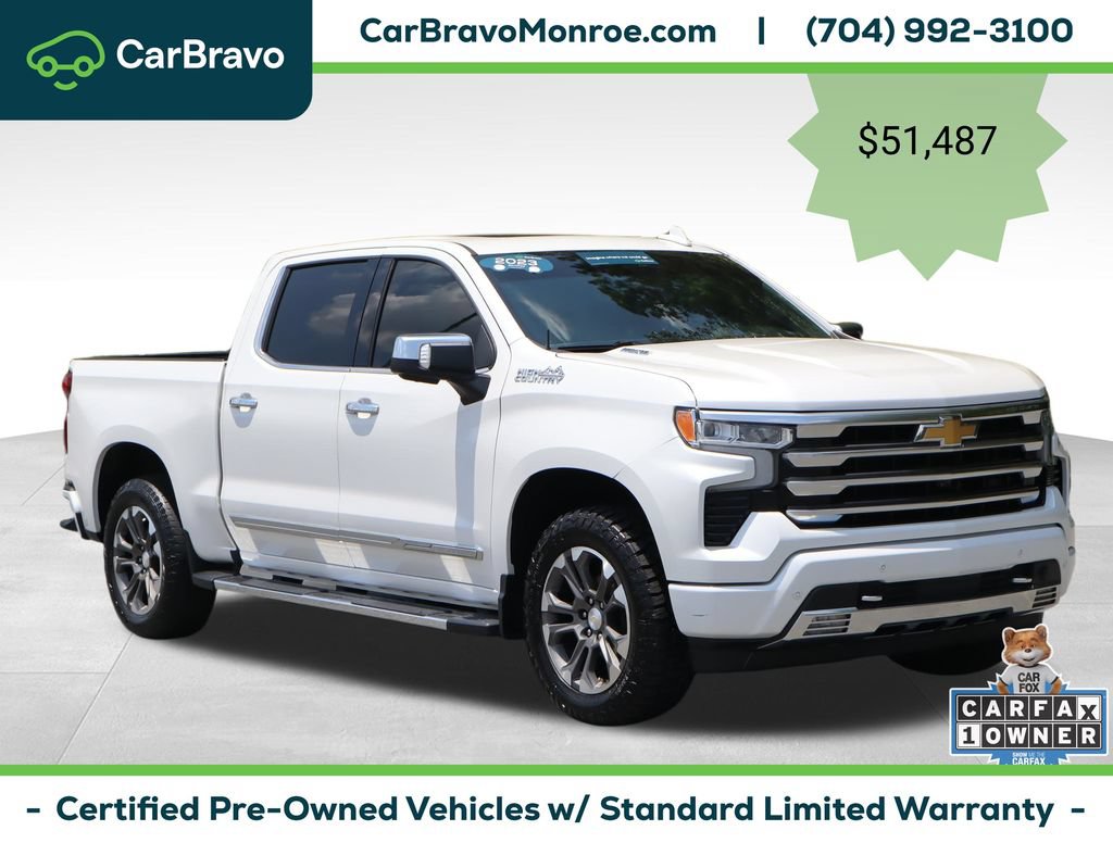 Certified 2023 Chevrolet Silverado 1500 High Country w/ Z71 Off-Road Package AWD/4WD image 9