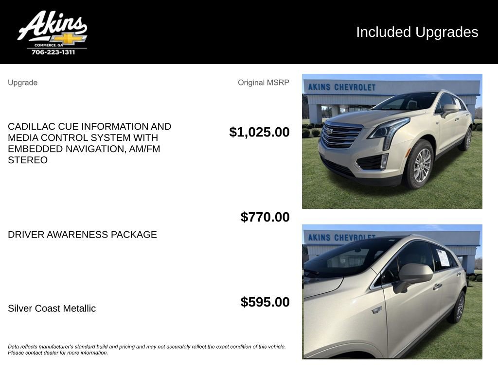 Certified 2017 Cadillac XT5 Luxury w/ Driver Awareness Package image 5