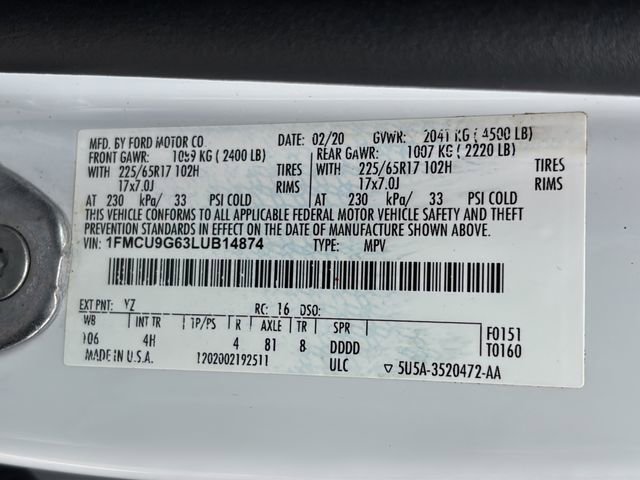 Used 2020 Ford Escape SE AWD/4WD image 44