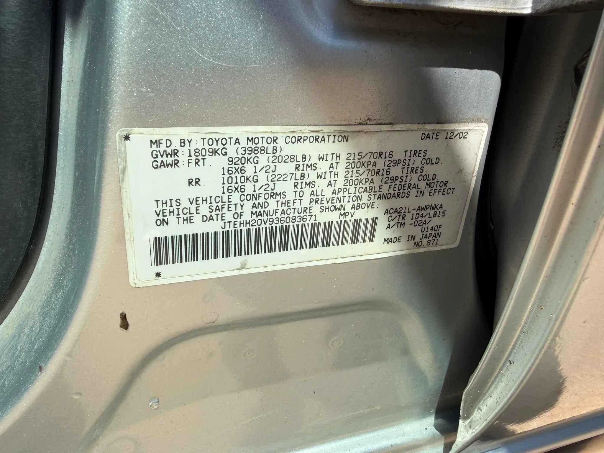 Used 2003 Toyota RAV4 4WD image 27