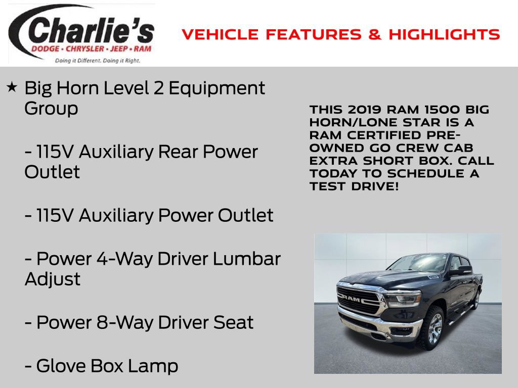 Certified 2019 RAM 1500 Big Horn image 20