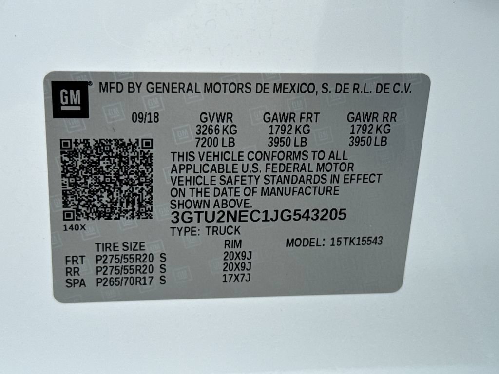 Certified 2018 GMC Sierra 1500 SLT AWD/4WD image 40