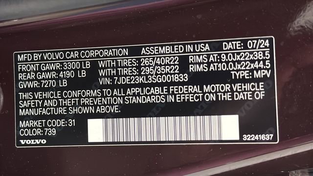 Used 2025 Volvo EX90 Ultra AWD/4WD image 28
