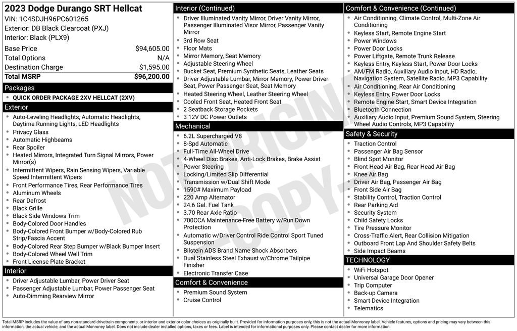 Used 2023 Dodge Durango SRT Hellcat image 41