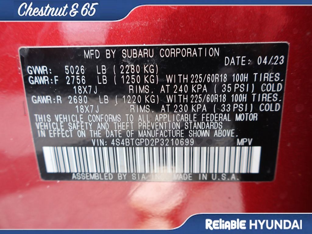 Used 2023 Subaru Outback Touring XT AWD/4WD image 42