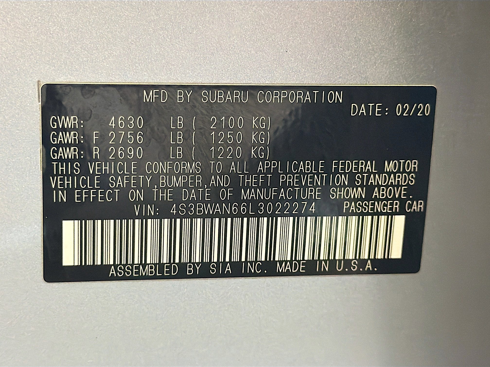 Used 2020 Subaru Legacy Limited AWD/4WD image 12