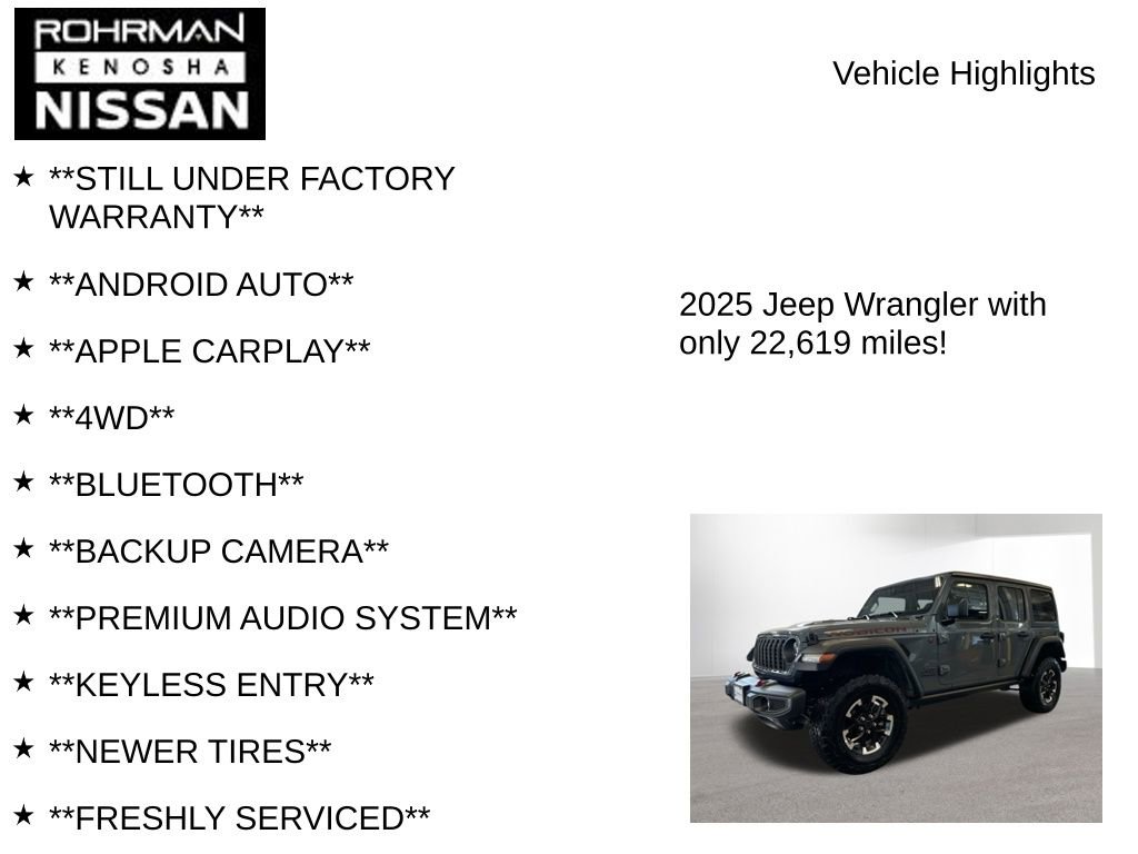 Used 2025 Jeep Wrangler Rubicon image 8