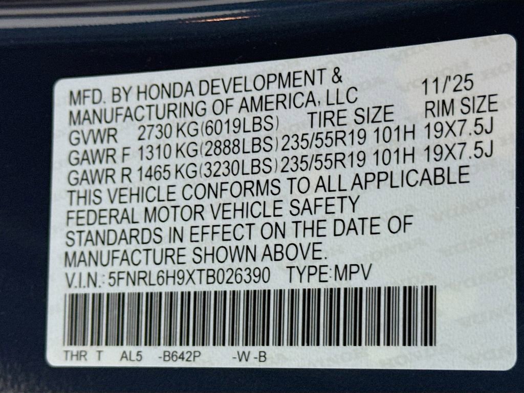 New 2026 Honda Odyssey Elite image 34