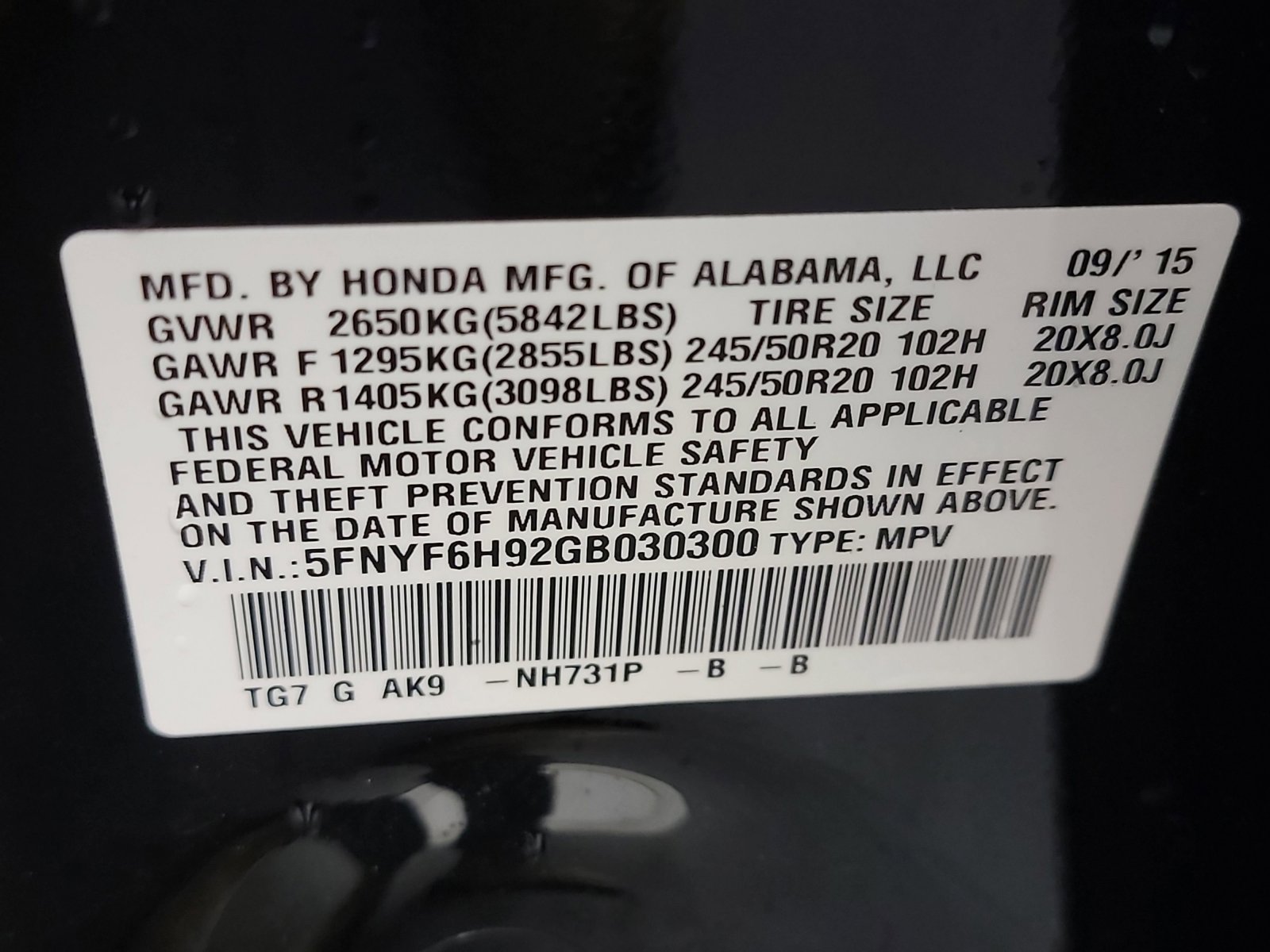 Used 2016 Honda Pilot Touring image 33