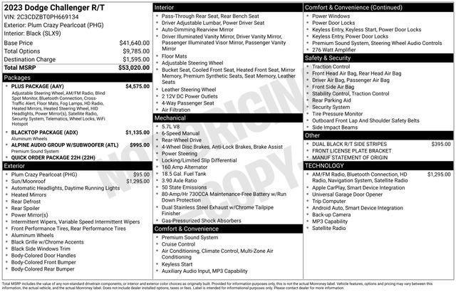 Used 2023 Dodge Challenger R/T w/ Plus Package image 37