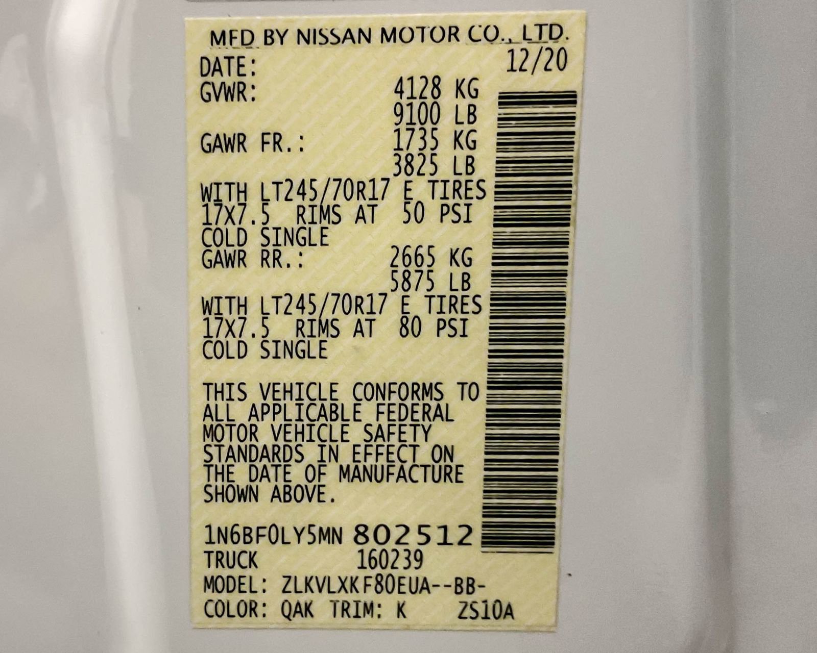 Used 2021 Nissan NV 2500 SV image 23