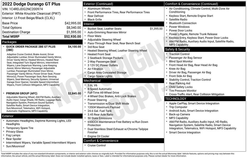 Used 2022 Dodge Durango GT AWD/4WD image 14