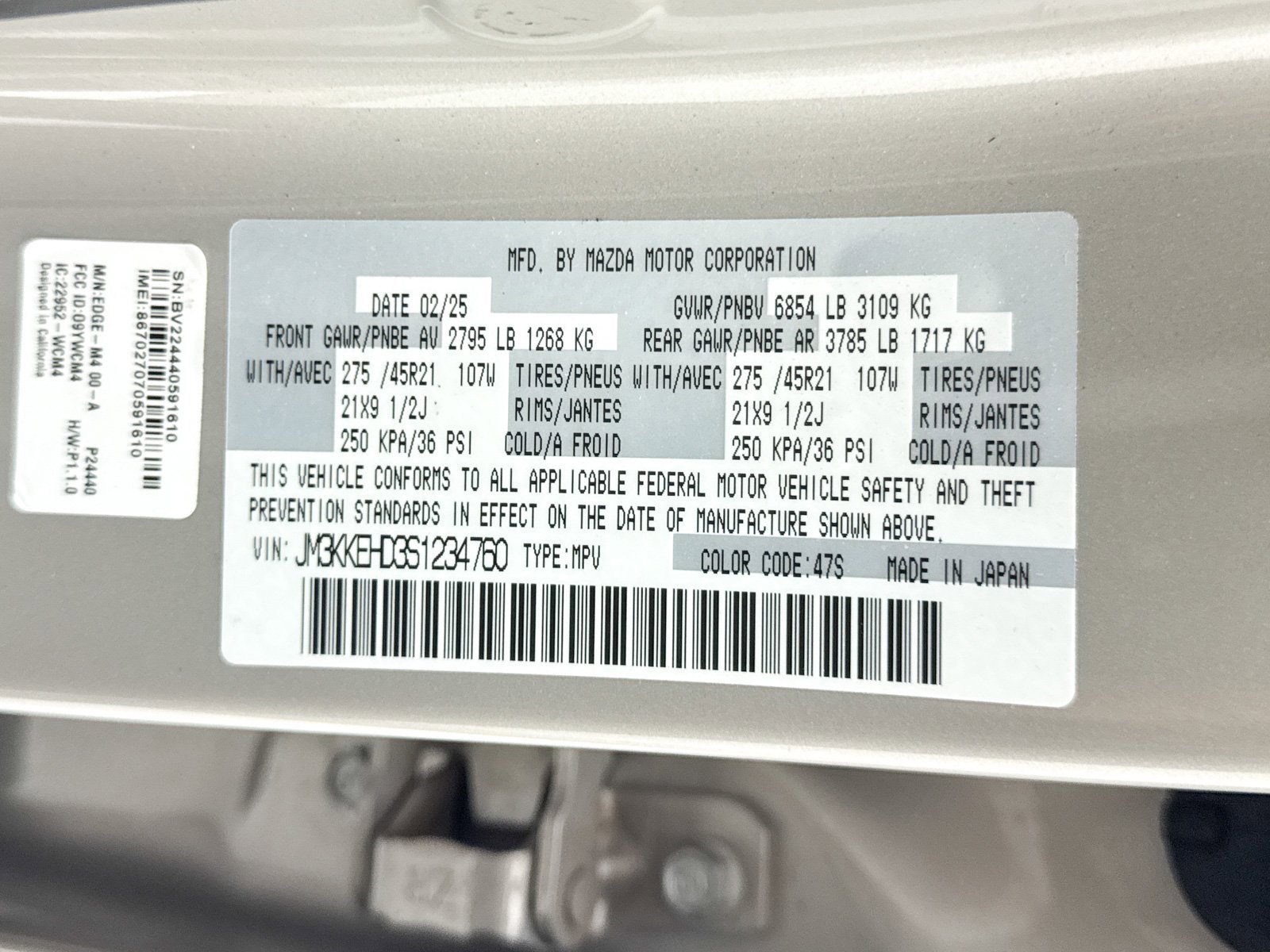 Used 2025 MAZDA CX-90 3.3 Turbo w/ Premium Plus Pkg image 41