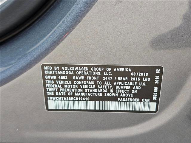 Used 2017 Volkswagen Passat 3.6 SEL Premium FWD image 20