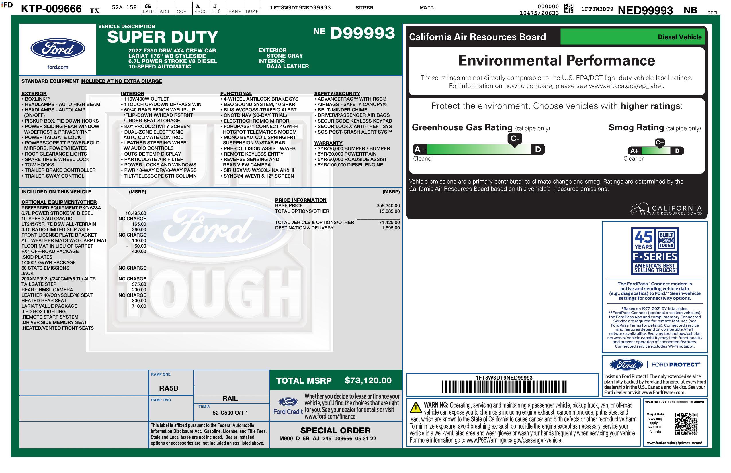 Used 2022 Ford F350 Lariat w/ Lariat Value Package AWD/4WD image 3
