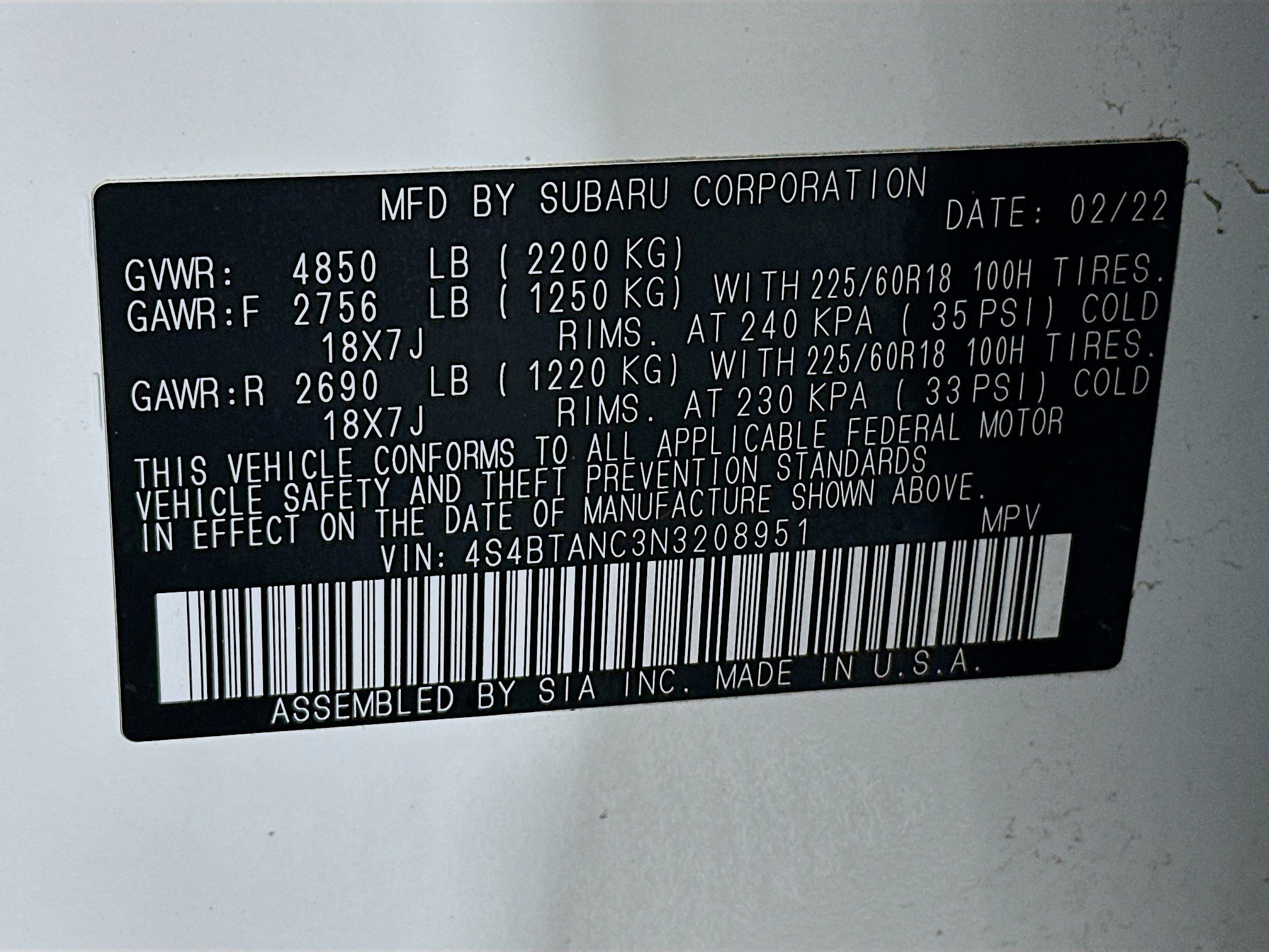 Used 2022 Subaru Outback Limited image 12