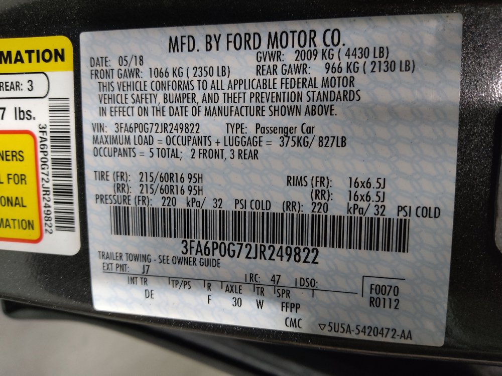 Used 2018 Ford Fusion S FWD image 33