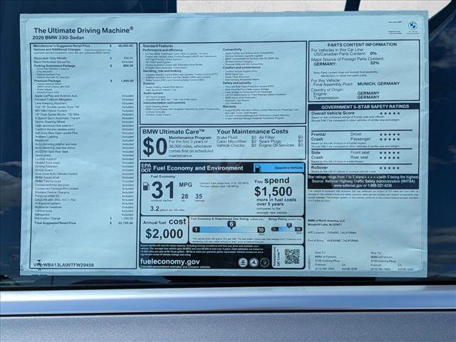 New 2026 BMW 330i Sedan w/ Premium Package image 18