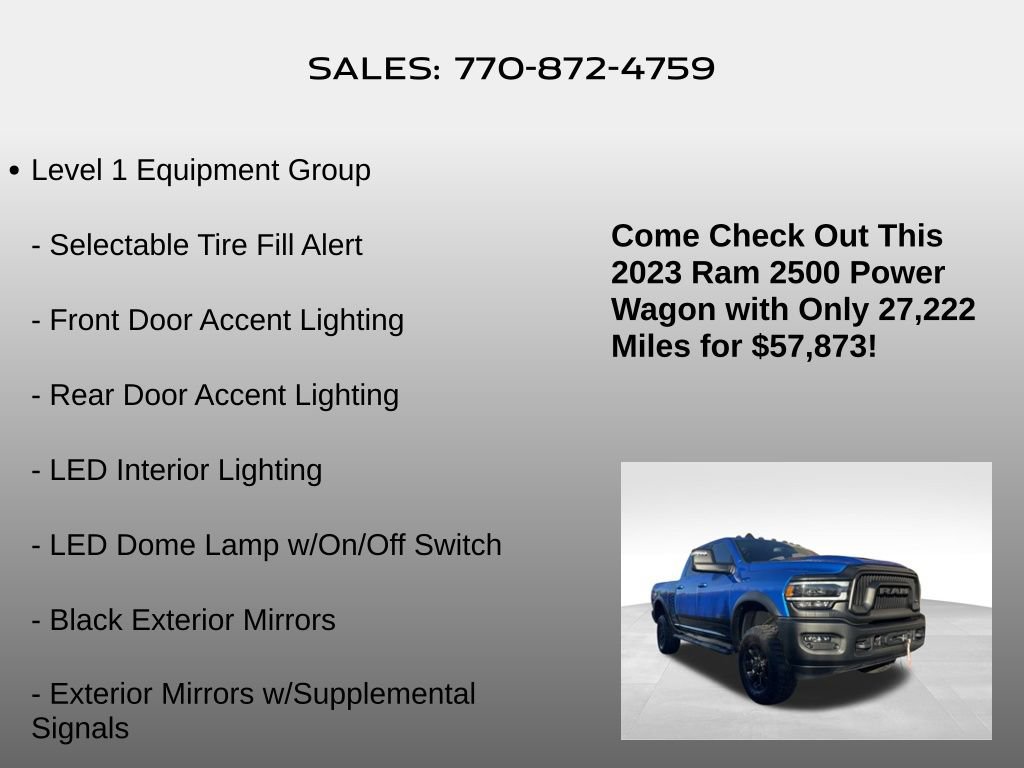 Used 2023 RAM 2500 Power Wagon w/ Level 1 Equipment Group image 20