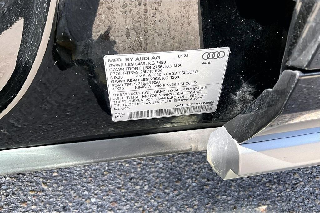 Certified 2022 Audi Q5 2.0T Prestige w/ Prestige Package AWD/4WD image 30