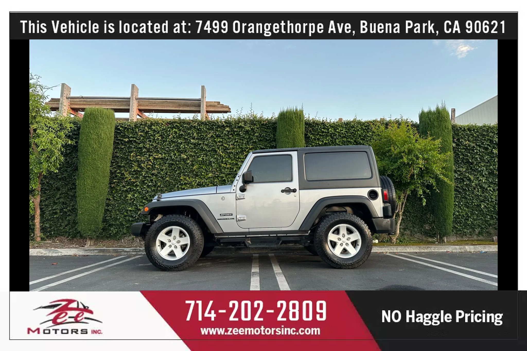 Used 2017 Jeep Wrangler Sport w/ Quick Order Package 24S image 10