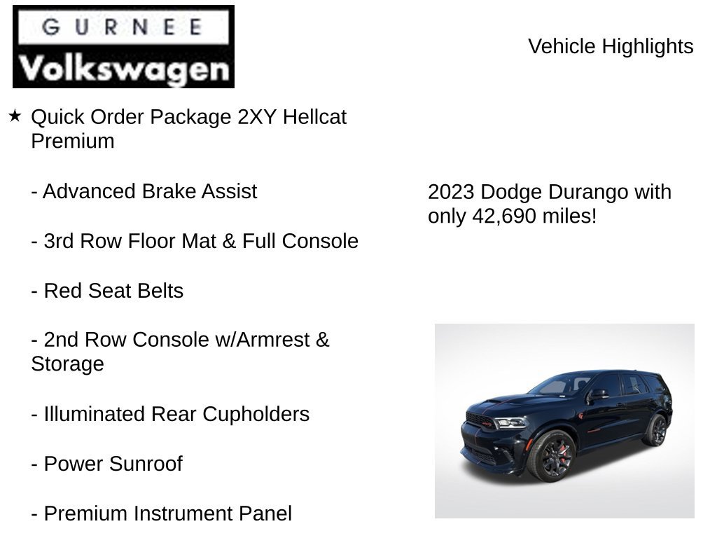 Used 2023 Dodge Durango SRT Hellcat AWD/4WD image 8
