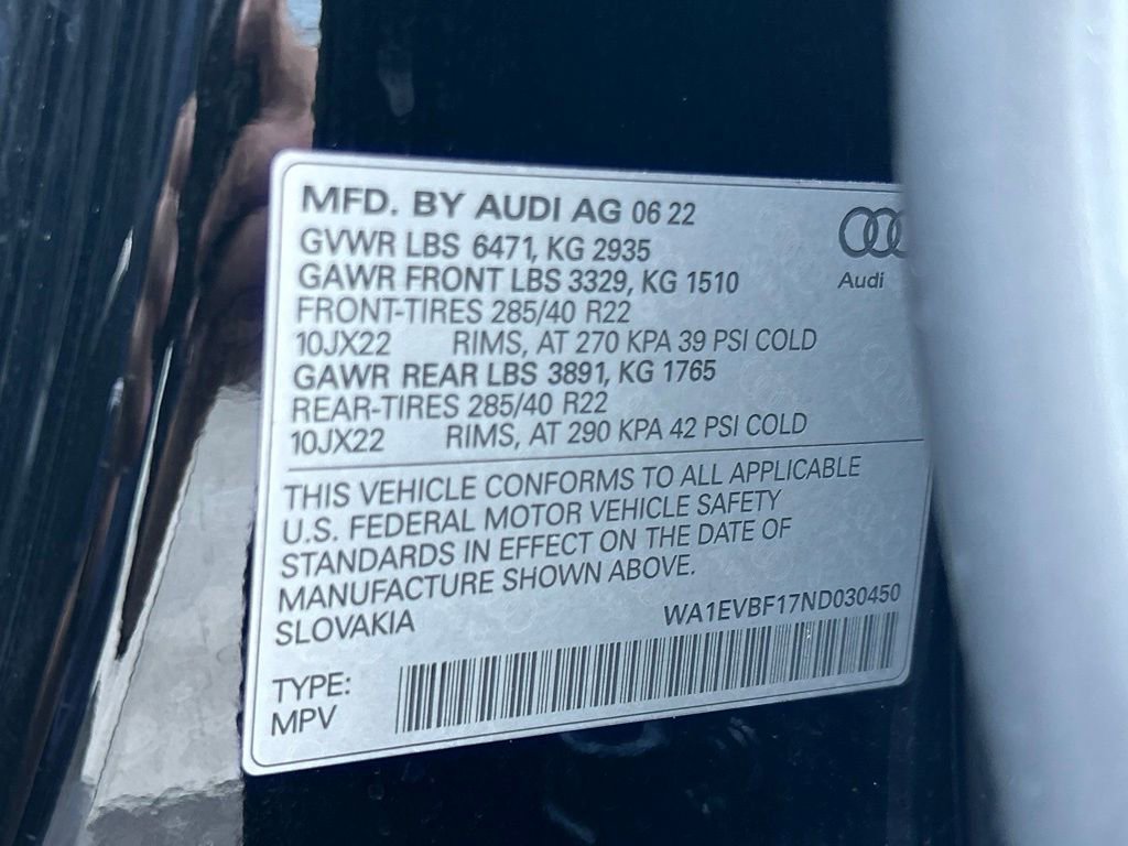 Used 2022 Audi Q8 Premium Plus w/ Premium Plus Package image 65