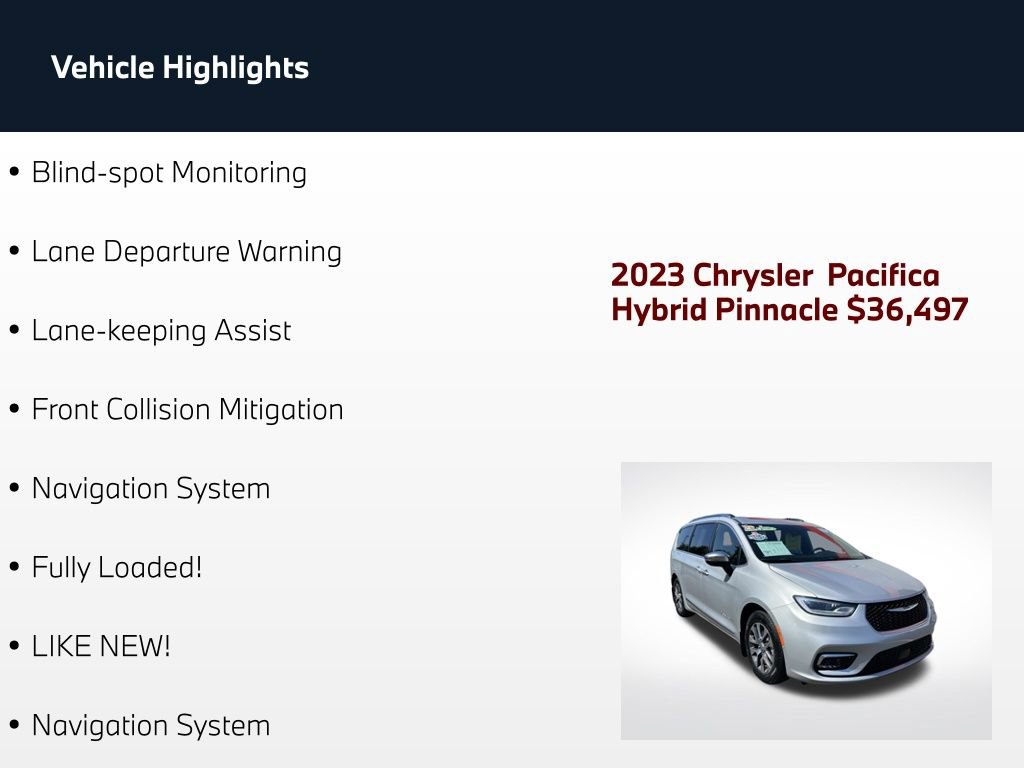 Used 2023 Chrysler Pacifica Pinnacle FWD image 4