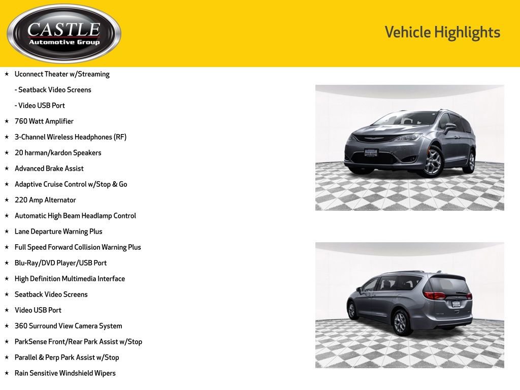 Used 2020 Chrysler Pacifica Limited w/ Advanced Safetytec Group FWD image 7