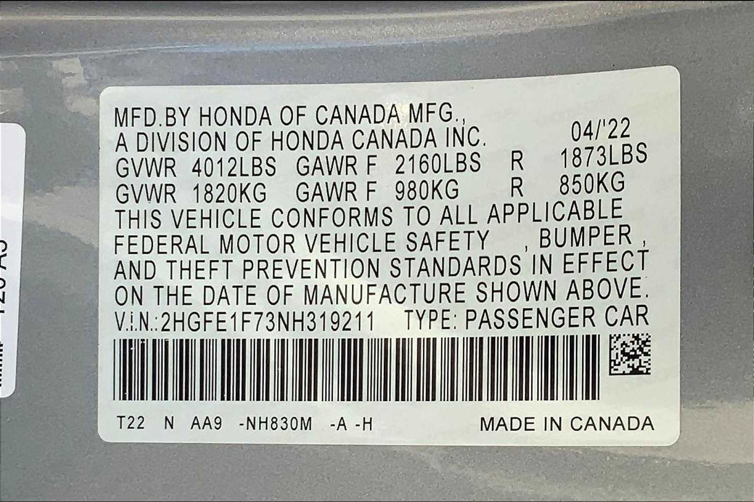 Used 2022 Honda Civic EX image 29