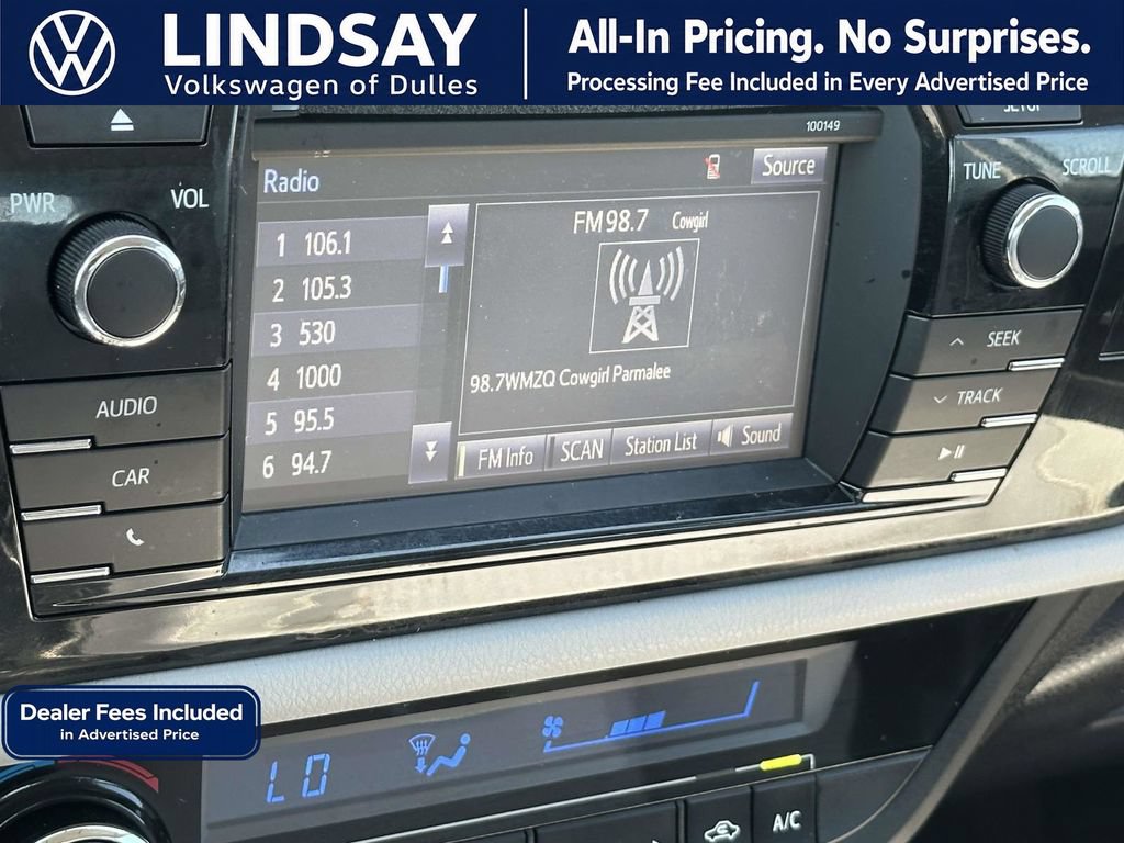 Used 2015 Toyota Corolla LE FWD image 16