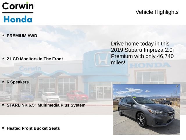 Used 2019 Subaru Impreza 2.0i Premium image 6